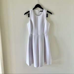 Tibi scuba mini dress in white, size 2